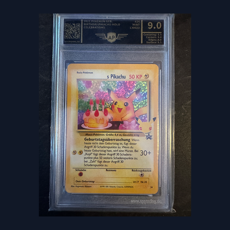 Birthday Pikachu Celebrations 2021 MINT [AP9]