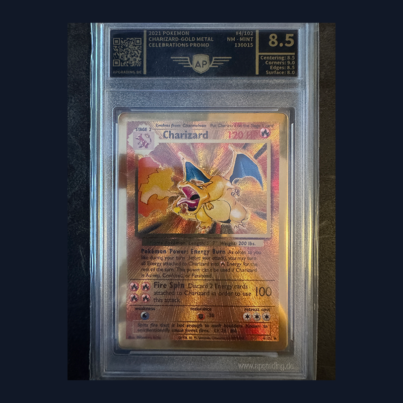 Charizard Gold-Metall Celebrations Promo 2021 NM-MINT [AP8.5]